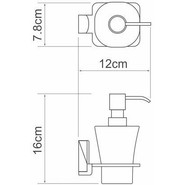 Дозатор для жидкого мыла WasserKraft Leine K-5099 фото 3