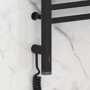 Полотенцесушитель электрический Сунержа Богема 3.0 П14 800x500 мм (прямая перемычка) 15-5804-8050 L, тёмный титан муар фото 3