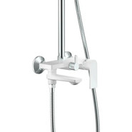 Душевая стойка Haiba HB24505-8, белый/хром фото 4