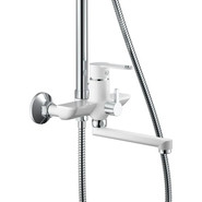 Душевая стойка Haiba HB24557-8, белый/хром фото 4