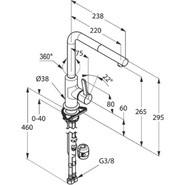 Смеситель для кухни Kludi L-Ine 408510575 фото 4
