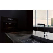 Смеситель для кухни Kludi L-Ine 408518775, черный матовый/хром фото 2