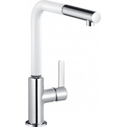 Смеситель для кухни Kludi L-Ine 408519375, белый матовый/хром фото 