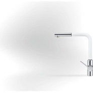 Смеситель для кухни Kludi L-Ine 408519375, белый матовый/хром фото 2