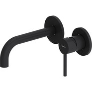 Смеситель для раковины настенный Damixa Scandinavian Pure 360260300, черный, Цвет производителя: чёрный фото 