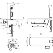 Набор для гигиенического душа Damixa Jupiter с полкой 773500200, белый фото 4