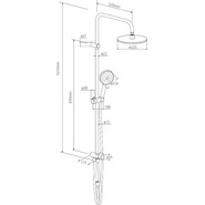 Душевая стойка Damixa Jupiter 977000000 фото 6