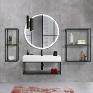 Зеркало Cezares Cadro Led 100 см CZR-SPC-CADRO-1000-LED-TCH-WARM фото 4