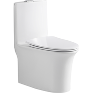 Унитаз-моноблок безободковый Sole Frime с тонкой крышкой микролифт фото 