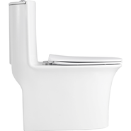 Унитаз-моноблок безободковый Sole Frime с тонкой крышкой микролифт фото 2