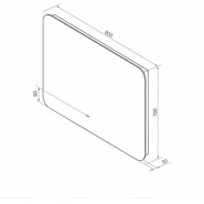 Зеркало Континент Burzhe Led 80 см ЗЛП2457 фото 6