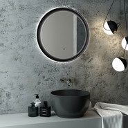 Зеркало Континент Planet Black Led 60 см ЗЛП623 фото 