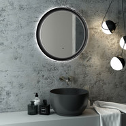 Зеркало Континент Planet Black Led 80 см ЗЛП684 фото 