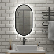 Зеркало Континент Prime Black Led 45 см ЗЛП2199 фото 