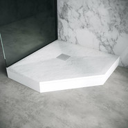 Поддон каменный Grossman Strong 90x90 см GR-S19090D, белый матовый фото 5