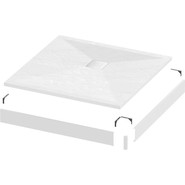 Поддон каменный Grossman Strong 90x90 см GR-S19090Q, белый матовый фото 2