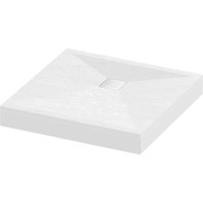 Поддон каменный Grossman Strong 90x90 см GR-S19090Q, белый матовый фото 3
