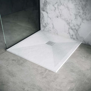 Поддон каменный Grossman Strong 90x90 см GR-S19090Q, белый матовый фото 5