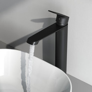 Смеситель для раковины высокий Am.Pm Func F8F92022, черный, Цвет производителя: чёрный фото 2