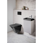 Кнопка смыва Loranto 7313, черный матовый фото 2