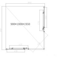 Душевое ограждение Vincea Slim-N 90x100 см VSS-4SN9010CL, хром/прозрачное фото 4