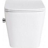 Унитаз-биде подвесной безободковый BelBagno Due BB3103CHR-BS/SC с крышкой микролифт фото 4