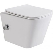 Унитаз-биде подвесной безободковый BelBagno Due BB3103CHR-BS/SC с крышкой микролифт фото 2