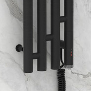 Полотенцесушитель электрический Сунержа Кантата 3.0 П4 1200x159 мм R 15-5847-1216, тёмный титан муар фото 3