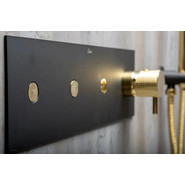 Душевая система для душа Boheme Fusion 130-BG, чёрный/золото, Цвет производителя: чёрный, золото фото 6