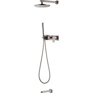 Душевая система для ванны Boheme Spectre 454-2-NB, nickel brush, Цвет производителя: nickel brush фото 