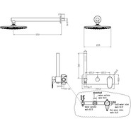 Душевая система для душа Boheme Spectre 454-BR, бронза, Цвет производителя: бронза фото 2