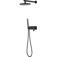 Душевая система для душа Boheme Spectre 454-B, чёрный матовый, Цвет производителя: чёрный матовый фото 