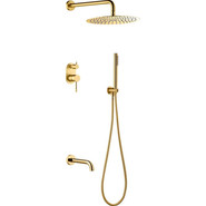 Душевая система для ванны Boheme Uno 464-2-G, золото, Цвет производителя: золото фото 