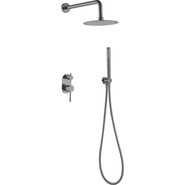 Душевая система для душа Boheme Uno 464-SGM, shine gun metal, Цвет производителя: shine gun metal фото 