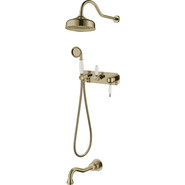 Душевая система для ванны Boheme Medici 308, бронза фото 