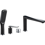 Смеситель для ванны Boheme Venturo 370-B, black chrome, Цвет производителя: black chrome фото 