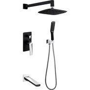 Душевая система для ванны Boheme Venturo 374-B-2, black chrome, Цвет производителя: black chrome фото 