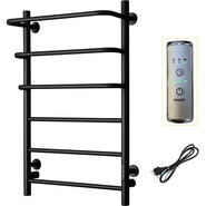 Полотенцесушитель электрический Тругор Пэк сп 19 П6 500х800 мм (возможность скрытого подключения) 00-00045111, чёрный фото 