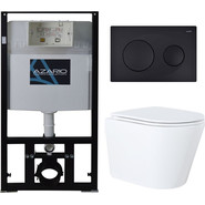 Инсталляция с подвесным унитазом Azario Teramo AZ-8010-1000+AZ-8200-0013+AZ-0053 фото 