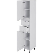 Пенал напольный Mirsant Soho 30 см (универсальный) белый фото 2