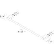 Полотенцедержатель Fixsen Trend FX-97801, чёрный матовый фото 3