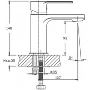 Смеситель для раковины Mixxus Kubus 001 фото 3