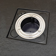 Поддон Sanitana Rocks 90x90 см, чёрный фото 5