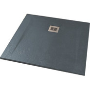 Поддон Sanitana Rocks 90x90 см, антрацит фото 