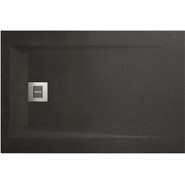 Поддон Sanitana Rocks 100x80 см, чёрный фото 