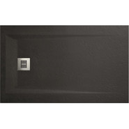 Поддон Sanitana Rocks 120x80 см, чёрный фото 