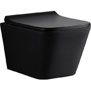 Инсталляция с подвесным безободковым унитазом Azario Teramo AZ-8010-1000+AZ-052-MB+AZ-8200-0013, черный матовый, Цвет производителя: чёрный матовый фото 4