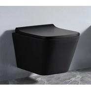 Инсталляция с подвесным безободковым унитазом Azario Teramo AZ-8010-1000+AZ-052-MB+AZ-8200-0087/AZ-P57-0190, черный матовый фото 5