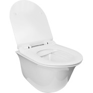 Унитаз подвесной безободковый Azario Felice AZ-0051 с крышкой микролифт фото 2