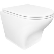 Унитаз подвесной безободковый Azario Porta AZ-0064 с крышкой микролифт фото 